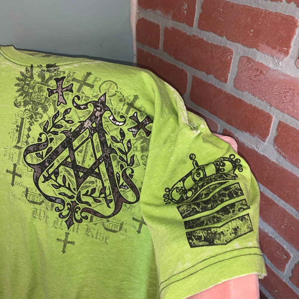 Archaic Affliction Neon Green Graphic Tee - Picture 5 of 5